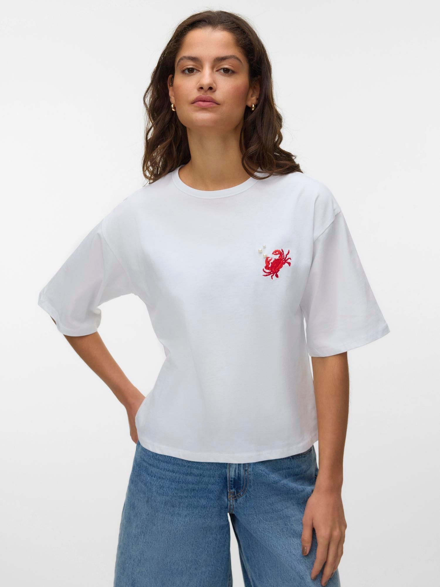 VMTAMMIE EMBROIDERED T-SHIRT